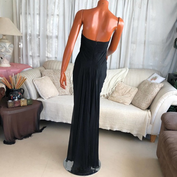 European gown designer NICOWA dress black size S from 1996 - Picture 7 of 15